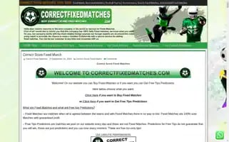 Correctfixedmatches.com Screenshot 2024-06-13 20:02:45