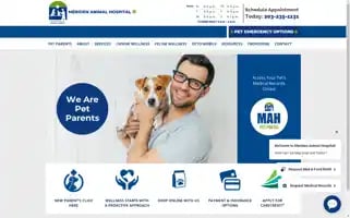 Meridenanimalhospital.com Screenshot 2024-06-30 15:18:14