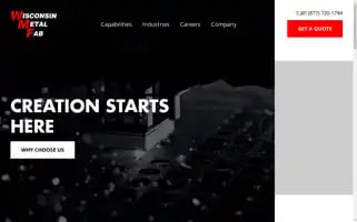 Wisconsinmetalfab.com Screenshot 2024-07-04 09:50:15