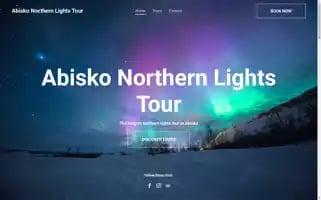 Abiskonorthernlightstour.com Screenshot 2024-04-24 00:47:18