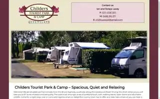 Childerstouristparkandcamp.com.au Screenshot 2024-04-15 15:31:52