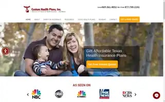 Customhealthplans.com Screenshot 2024-05-09 07:59:22