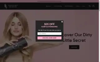 Hairsecretsextensions.com Screenshot 2024-05-04 10:52:06