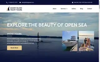 Savaryislandyachttours.com Screenshot 2024-04-16 12:51:09