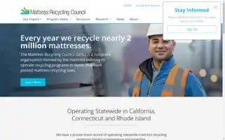 Mattressrecyclingcouncil.org Screenshot 2024-07-05 15:30:11