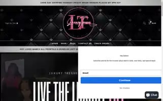 Shoptheluxurytress.com Screenshot 2024-04-14 21:34:47