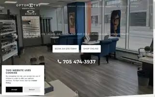 Optometrynorthbay.com Screenshot 2024-05-16 10:55:37