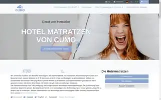 Cumo-hotelmatratzen.de Screenshot 2024-04-22 20:53:29