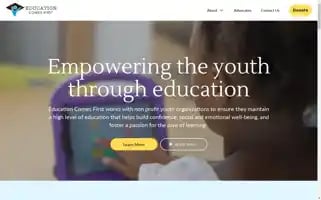 Educationcomesfirst.org Screenshot 2024-07-01 21:24:49