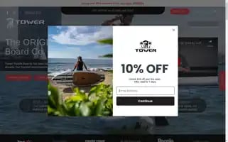 Towerpaddleboards.com Screenshot 2024-05-14 14:24:25