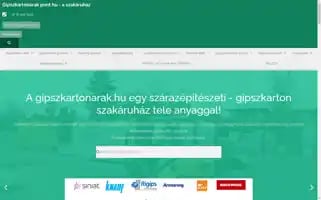 Gipszkartonarak.hu Screenshot 2024-07-08 17:39:38