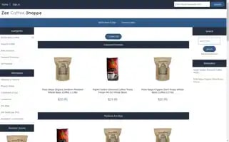 Zeecoffeeshoppe.com Screenshot 2024-05-15 09:49:24