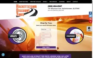 Hackettstowndiscounttires.com Screenshot 2024-05-10 00:22:14