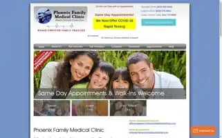 Phoenixfamilymedical.com Screenshot 2024-05-13 09:34:48