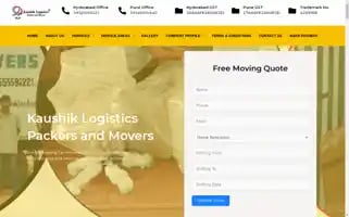 Kaushiklogisticspackers.com Screenshot 2024-07-03 00:59:00