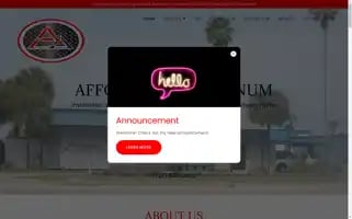 Affordablealuminum.com Screenshot 2024-05-15 10:29:37