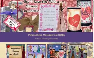 Personalizedmessageinabottle.com Screenshot 2024-05-04 13:51:13