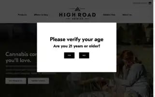 Highroadedibles.com Screenshot 2024-06-27 06:14:07
