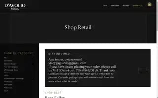 Davoliostore.com Screenshot 2024-07-03 16:49:04