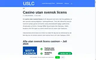 Utansvensklicenscasino.se Screenshot 2024-07-07 18:52:49