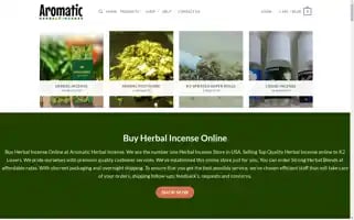 Aromaticherbalincense.com Screenshot 2024-06-16 19:10:18
