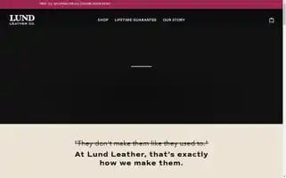 Lundleather.com Screenshot 2024-07-01 13:27:25