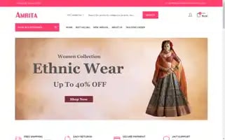 Amritafashionindia.com Screenshot 2024-05-26 02:12:02