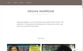 Meganmorrone.com Screenshot 2024-05-16 07:29:35
