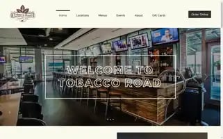 Tobaccoroadsportscafe.com Screenshot 2024-07-02 09:06:43