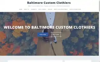Baltimorecustomclothiers.com Screenshot 2024-05-08 16:40:00