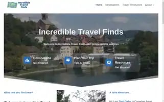 Incredibletravelfinds.com Screenshot 2024-04-19 09:52:37