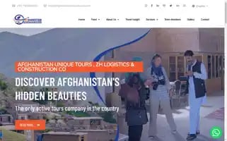 Afghanistanuniquetours.com Screenshot 2024-04-22 13:19:26