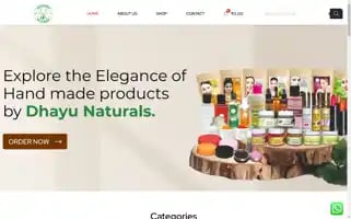 Dhayunaturals.com Screenshot 2024-05-22 00:15:49