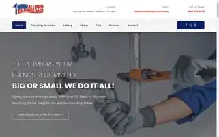 Allproplumbingsac.com Screenshot 2024-05-15 11:13:27