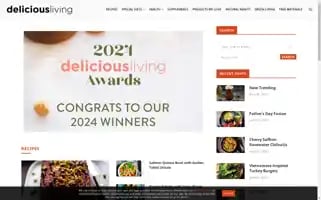 Deliciousliving.com Screenshot 2024-07-01 08:36:54