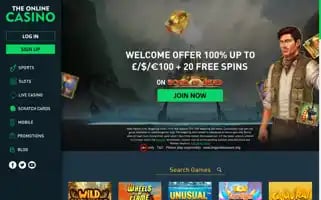 Theonlinecasino.co.uk Screenshot 2024-07-05 11:42:10