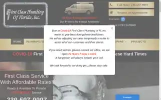 Firstclassplumbinginc.com Screenshot 2024-05-15 22:11:42
