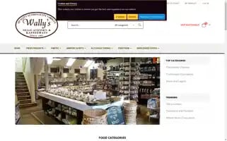 Wallysdeli.co.uk Screenshot 2024-05-14 23:33:50