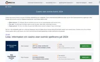 Casinoutanlicens.com Screenshot 2024-07-05 14:38:27