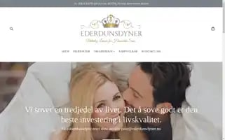 Ederdunsdyner.no Screenshot 2024-04-26 17:41:33