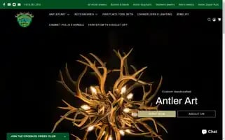 Crookedcreekantlerart.com Screenshot 2024-05-05 15:16:08