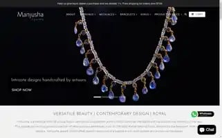 Manjushajewels.com Screenshot 2024-05-05 21:17:20