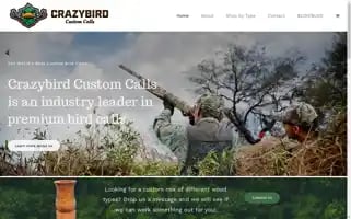 Crazybirdcustomcalls.com Screenshot 2024-05-19 07:26:20