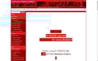 Myavalonparkflorist.com Screenshot 2024-05-16 08:46:56