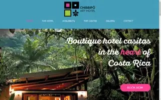 Chirripoarthotel.com Screenshot 2024-04-18 14:09:10
