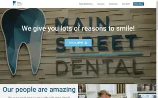 Mainstreetdentalnewalbany.com Screenshot 2024-07-06 01:08:15
