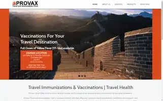 Provaxtravelclinic.com Screenshot 2024-04-16 12:55:01