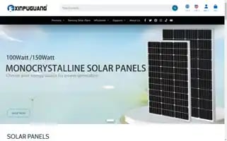 Xinpuguangsolar.com Screenshot 2024-04-15 11:58:42