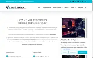 Tonband-digitalisieren.de Screenshot 2024-07-08 20:57:07