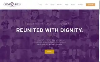 Purpleheartsreunited.org Screenshot 2024-07-07 07:32:20